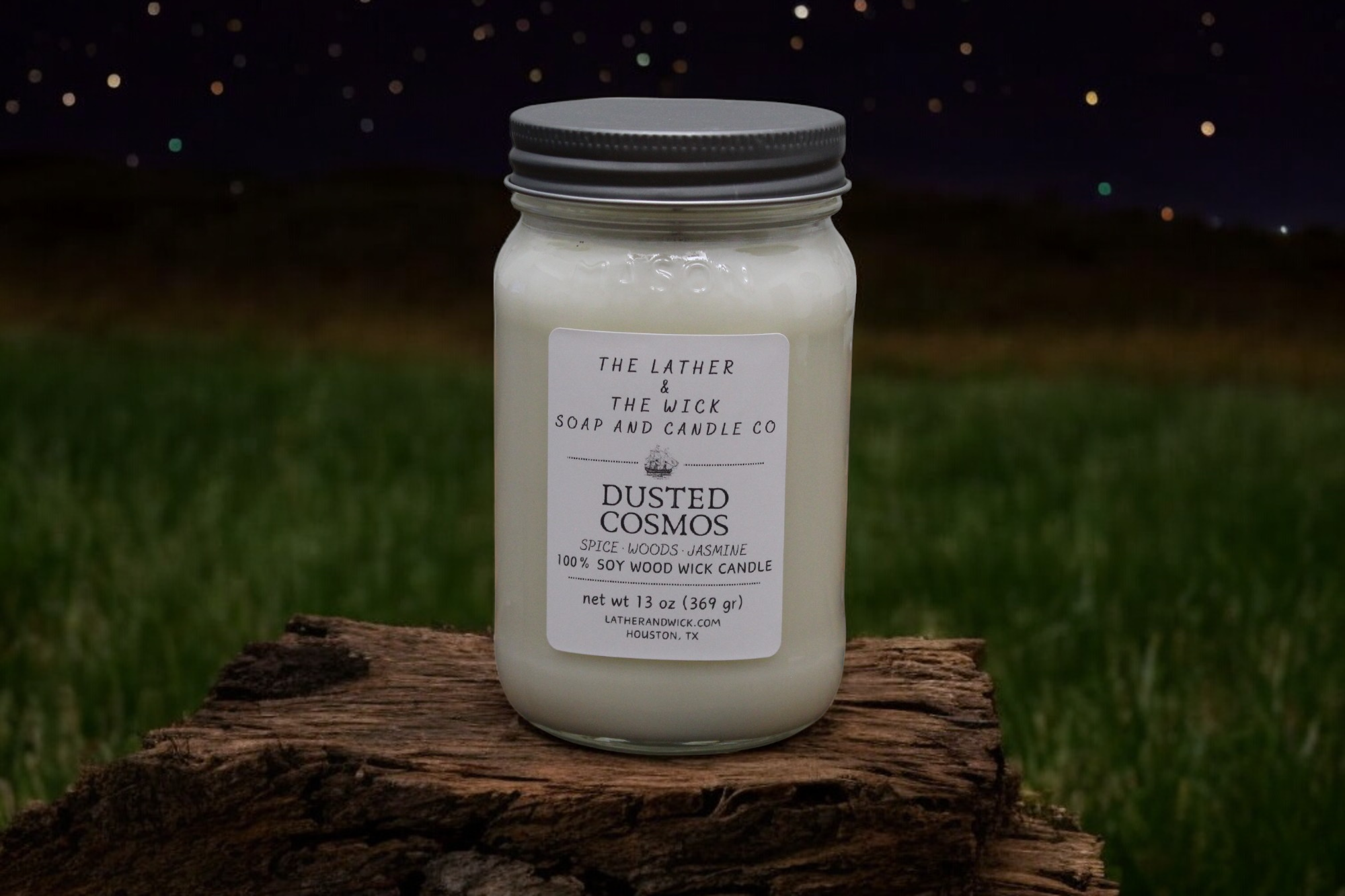 Dusted Cosmos Candle | Spice, Woods & Jasmine | Made in Texas