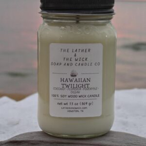 Hawaiian Twilight - Wood Wick Soy Candle