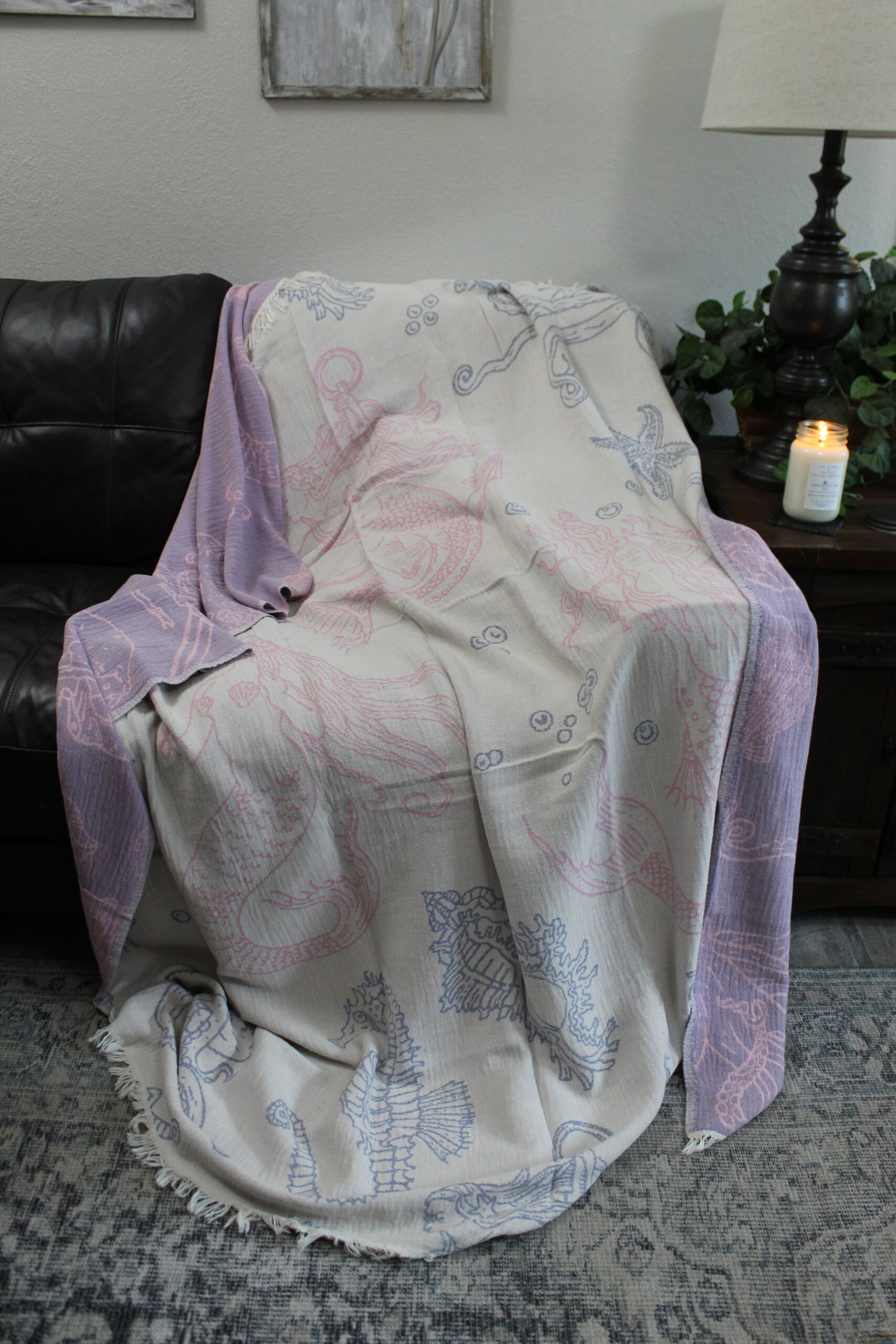 Mermaid Turkish Cotton Throw
