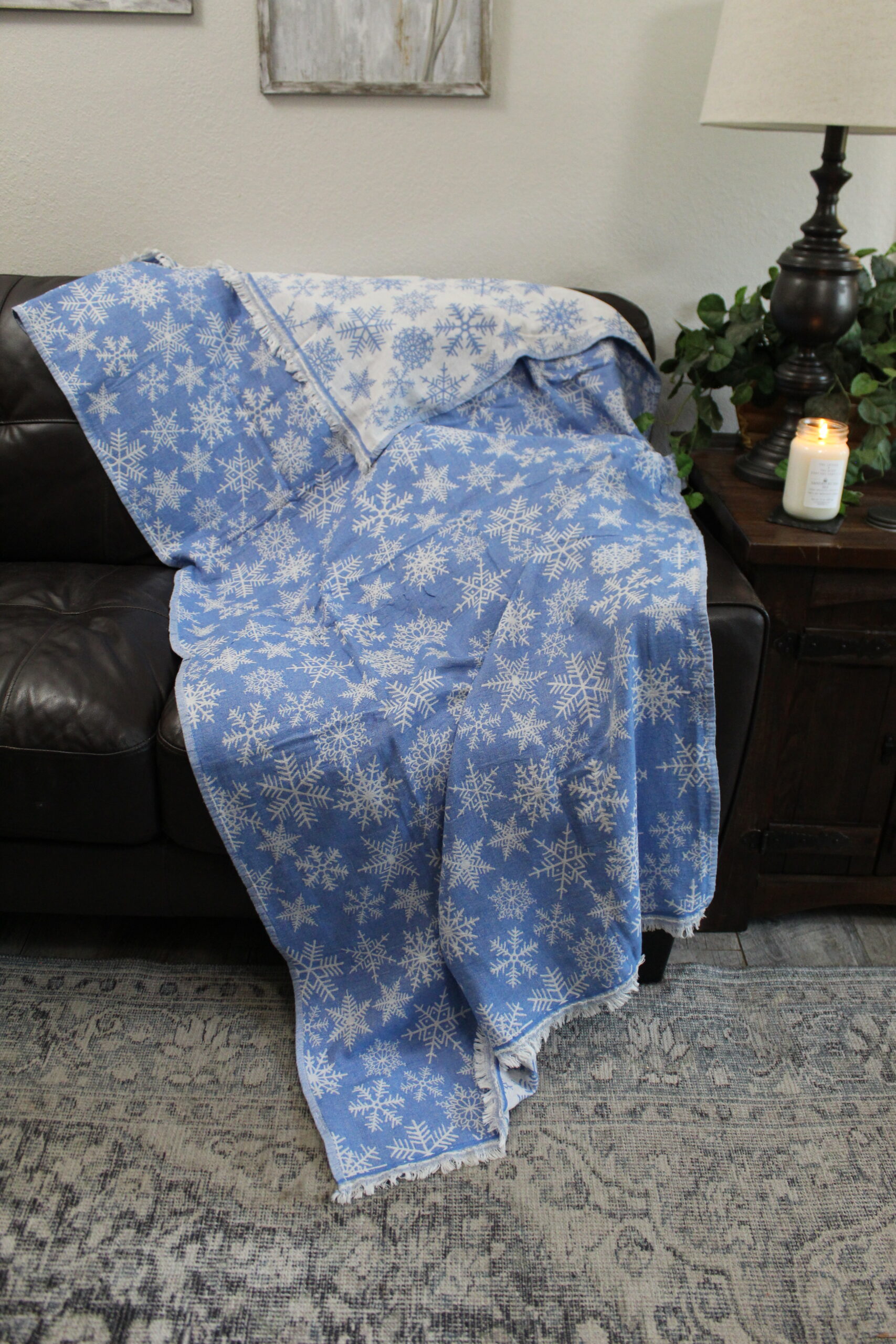Snowflake Turkish Cotton Throw