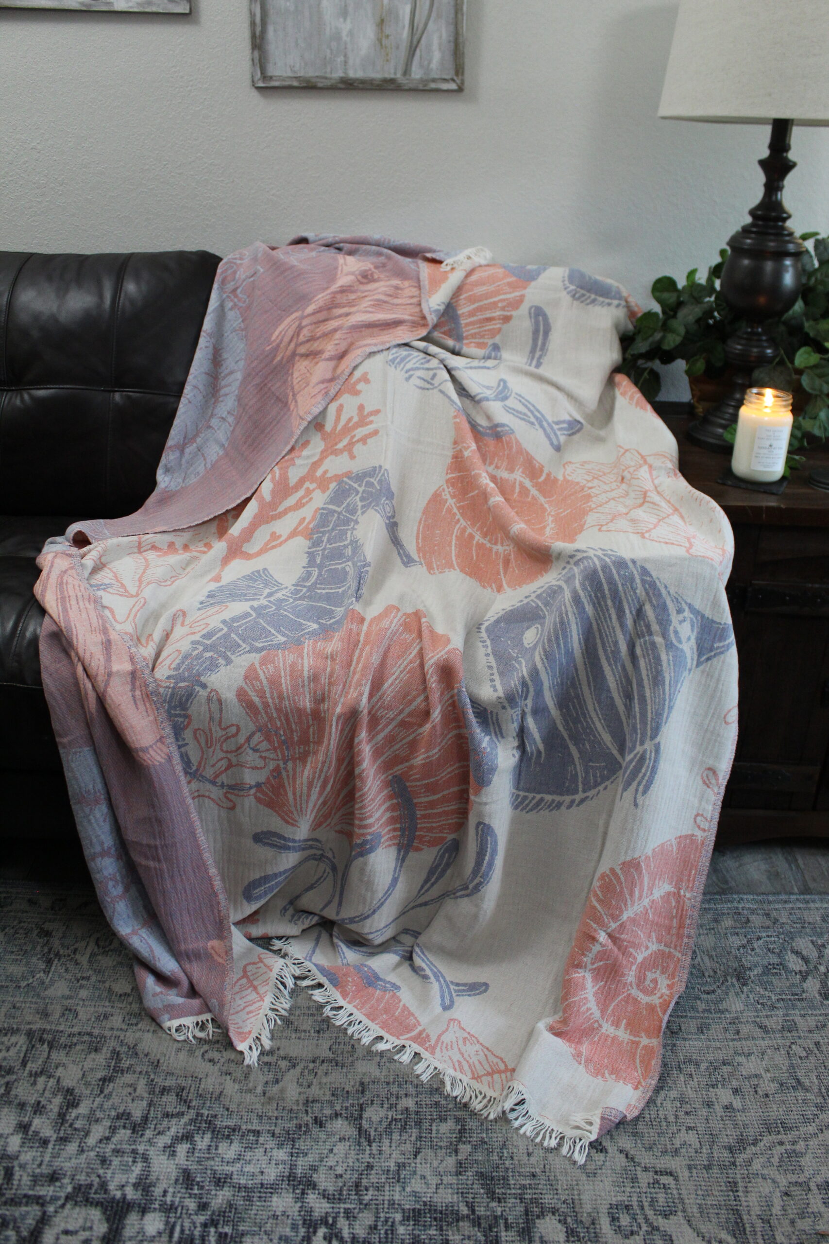 Underwater Turkish Cotton Throw